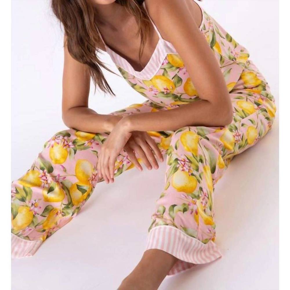 NEW PJ SALVAGE in full bloom cami in lemon